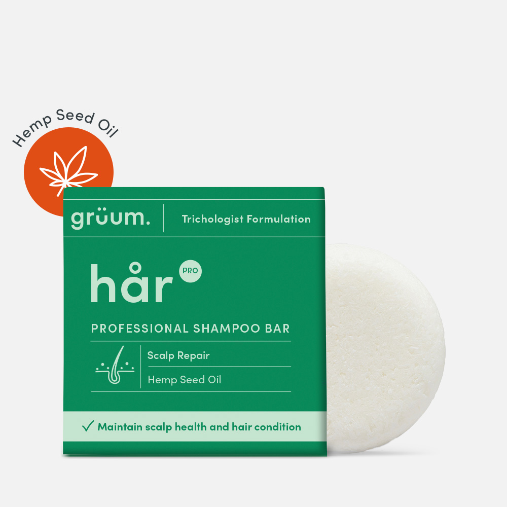 Green shampoo bar packaging