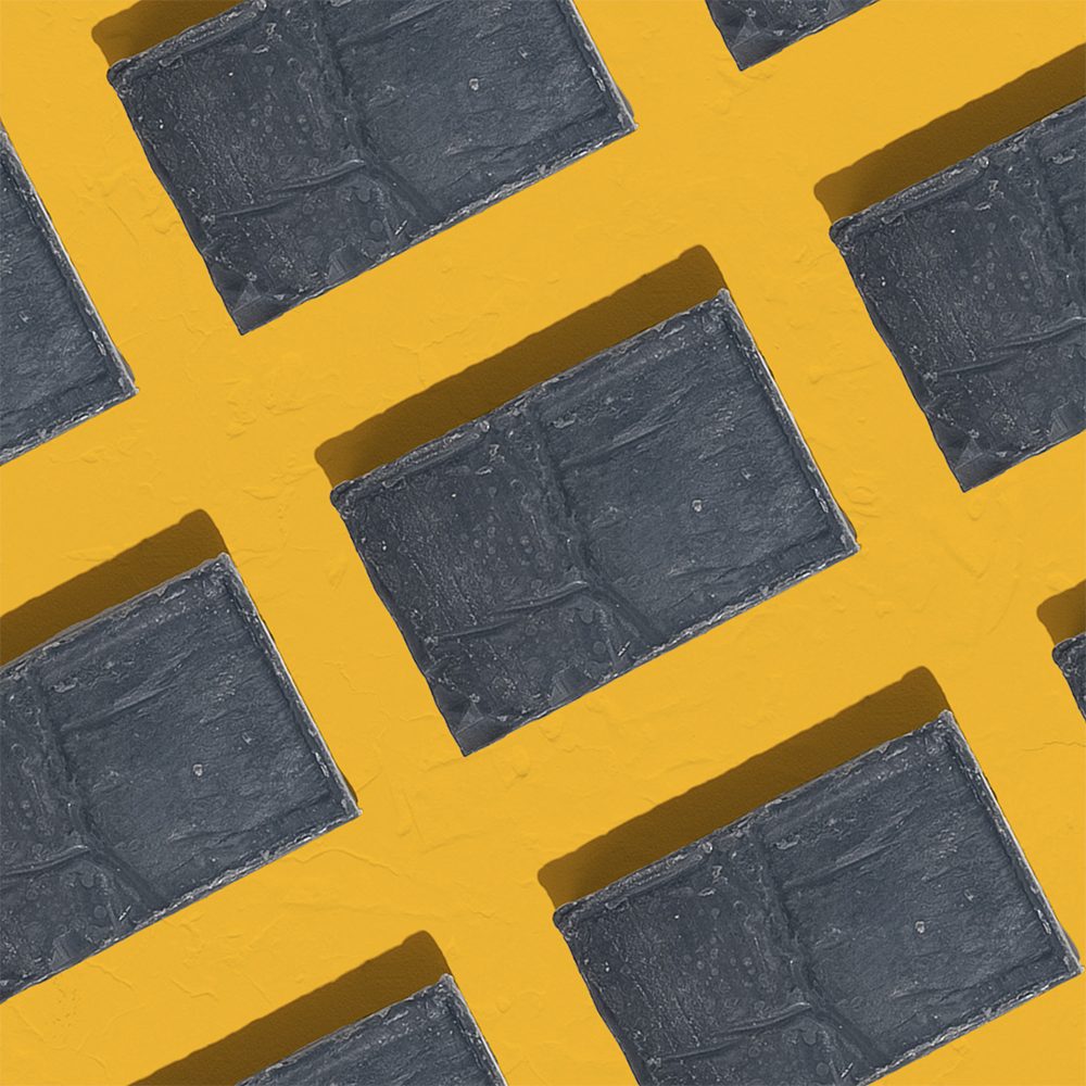 Gray rectangles on yellow background