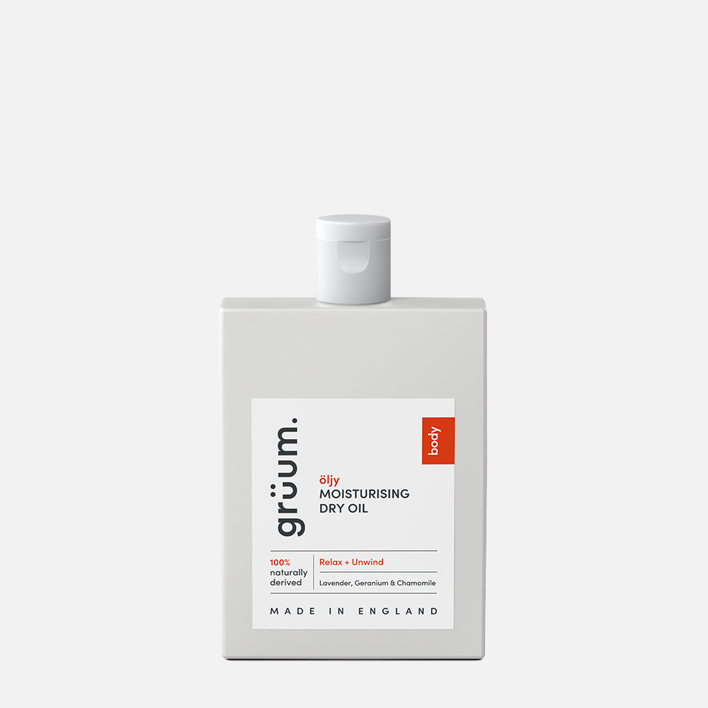 Gruum moisturising dry oil bottle