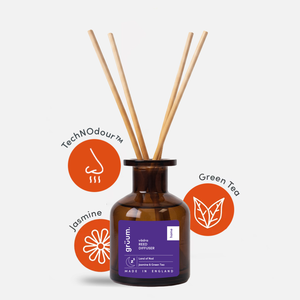 Reed diffuser with jasmine and green tea