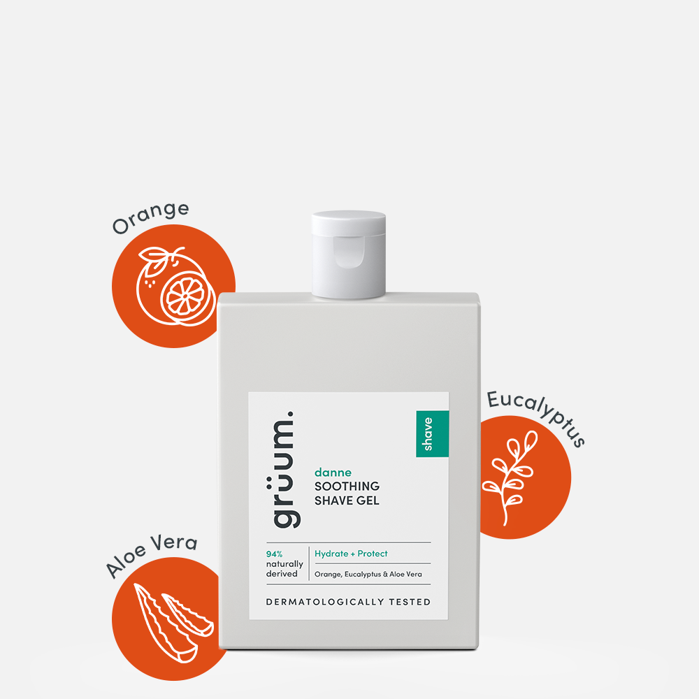 Shave gel with natural ingredients