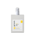 White spray bottle with label