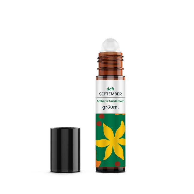 Amber and cardamom roll-on.