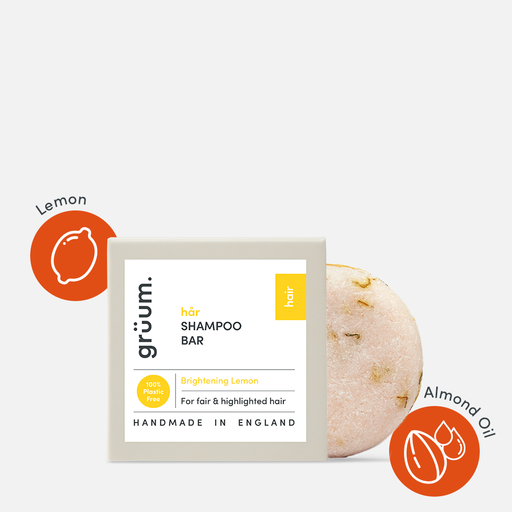 Lemon and almond shampoo bar