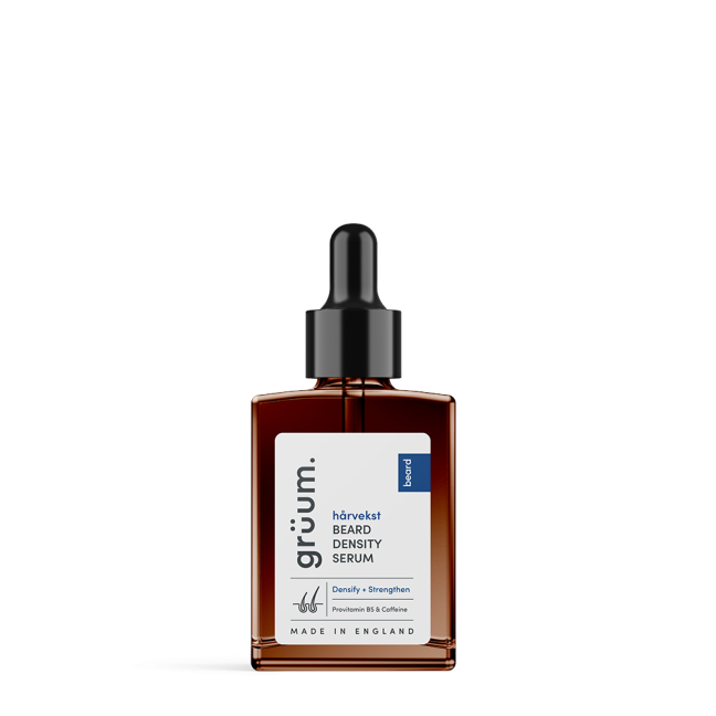 Beard density serum bottle