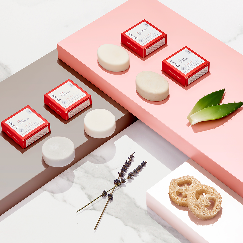 Soap bars with packaging and aloe vera