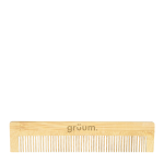 Wooden comb with gruum logo