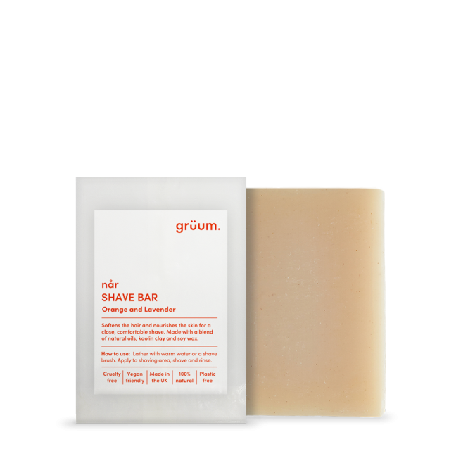 Orange and lavender shave bar