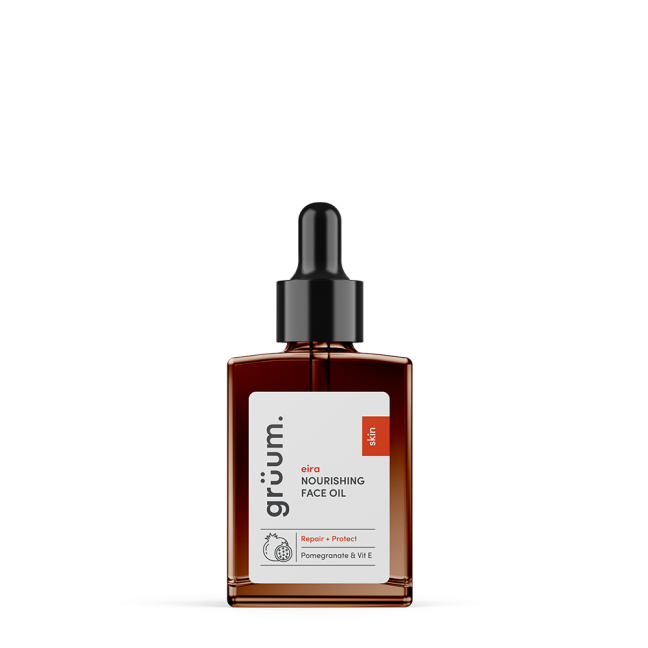 Bottle of nourishing face oil