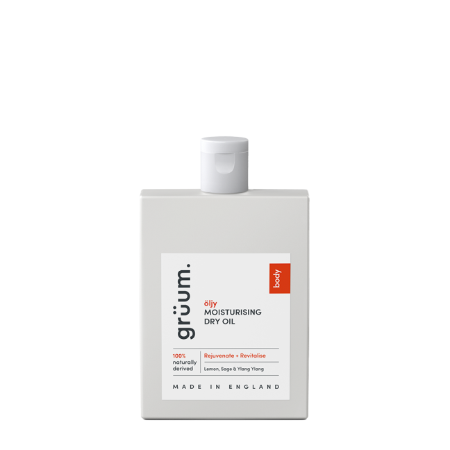 Body moisturising dry oil bottle