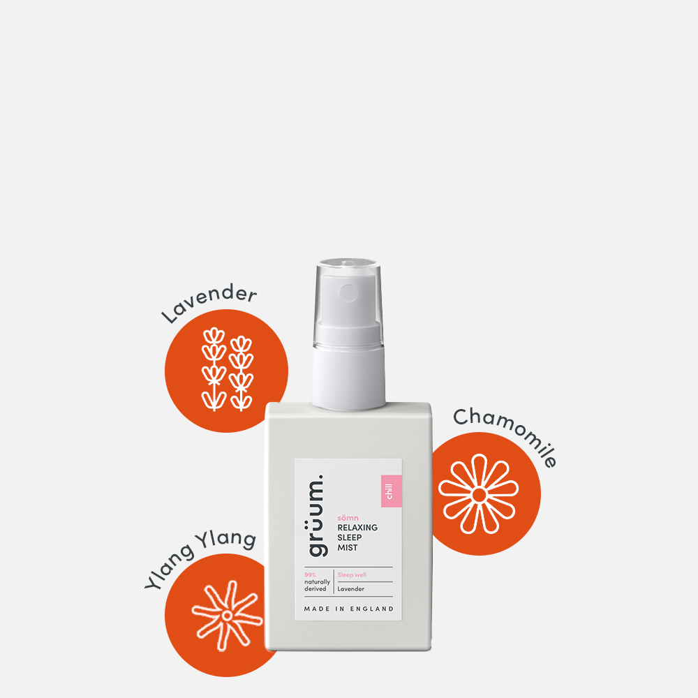 Relaxing sleep mist bottle with herbs