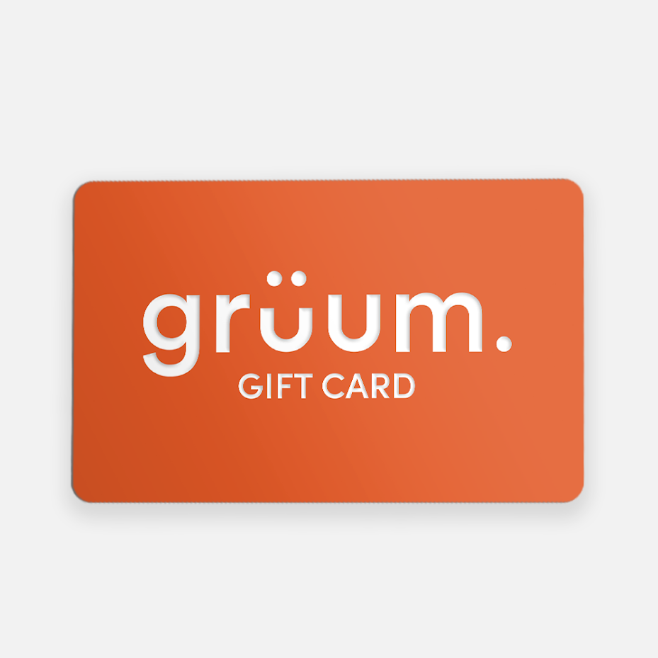 Orang gift card, brand name Gruum.