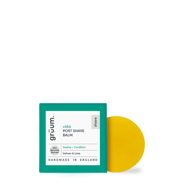 Post shave balm and yellow soap