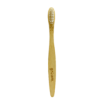 Bamboo toothbrush with white bristles