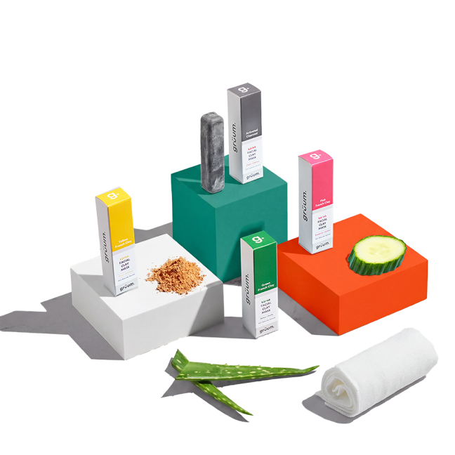 Colorful cosmetic product display