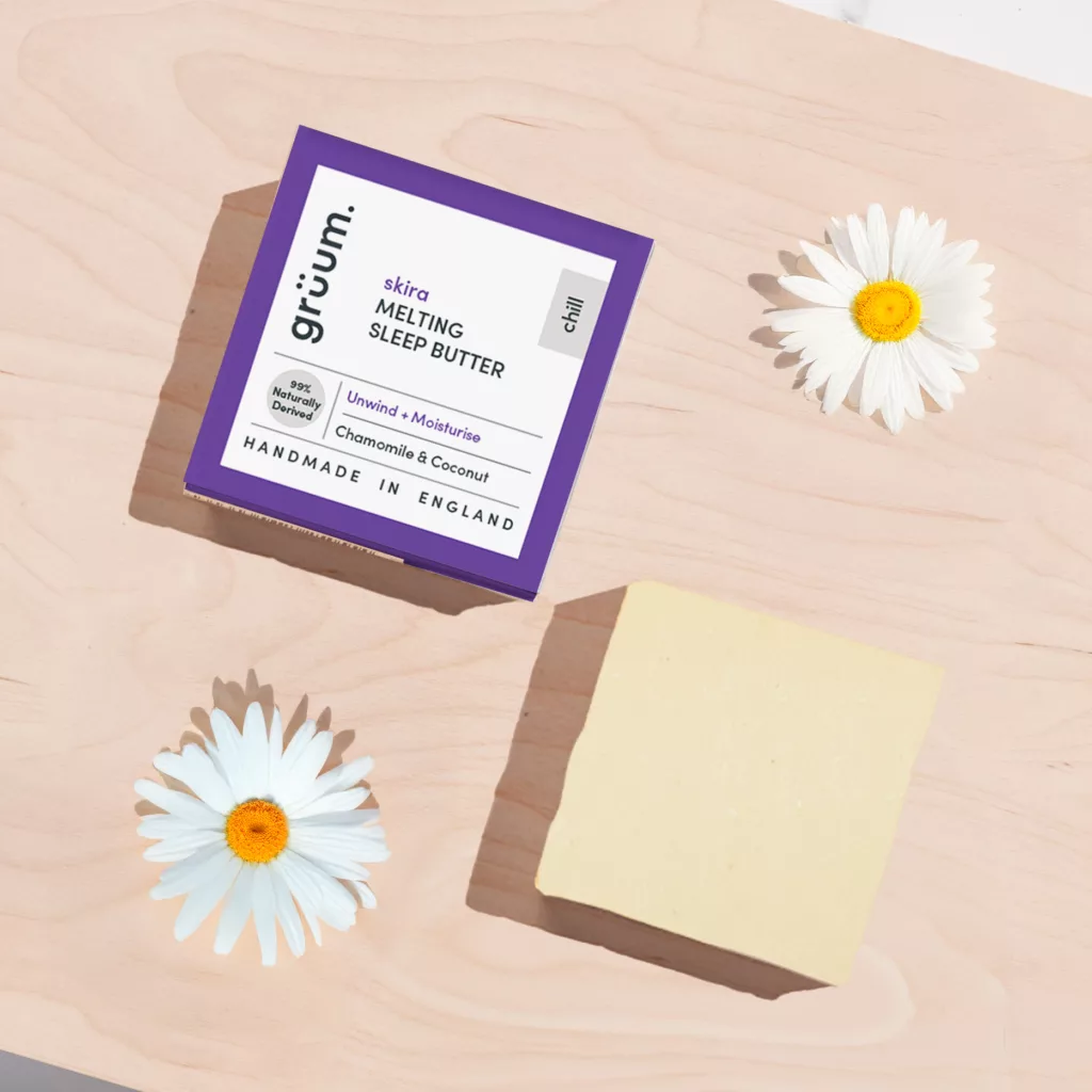 Skira melting sleep butter with daisies
