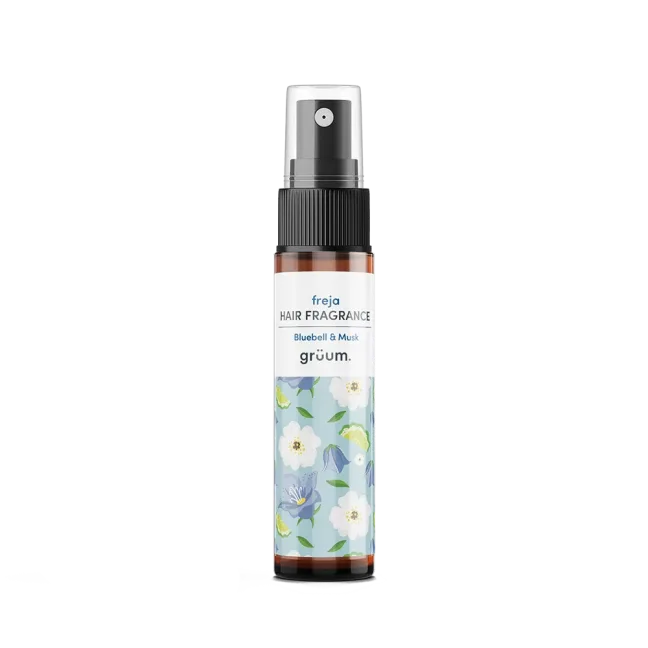 Bluebell and musk hair fragrance bottle.