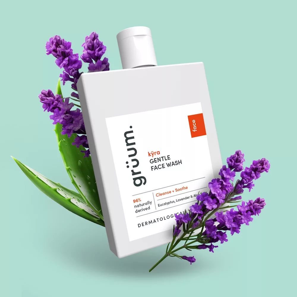 Face wash with lavender and aloe