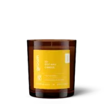 Soy wax candle in glass jar