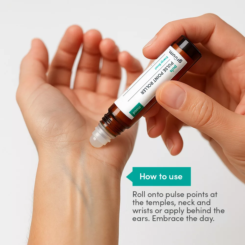 Person applying roller on wrist